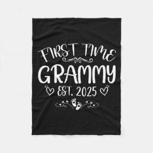 Womens first time grammy est 2025 soon to be mom fleece blanket