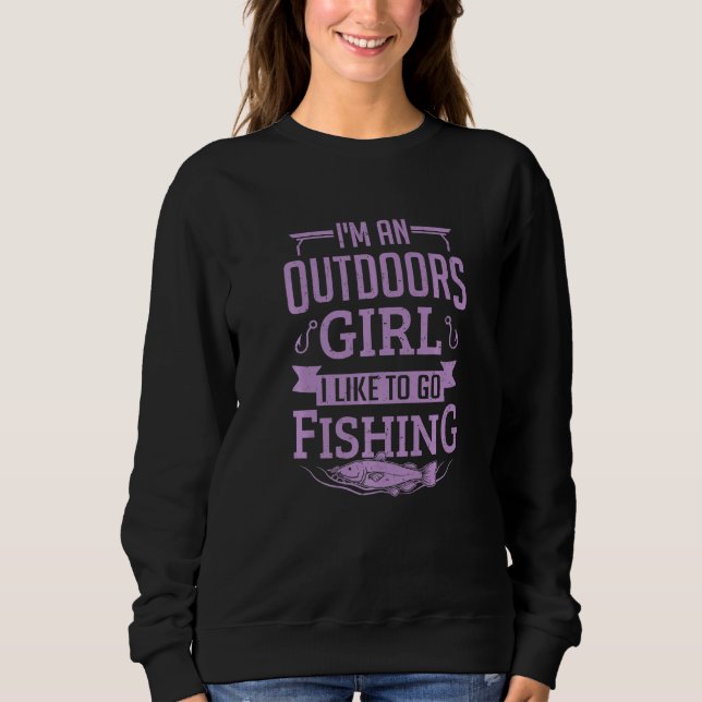 Womens Fishing Shirt Funny Fisherman Like To Go Fi (Front)