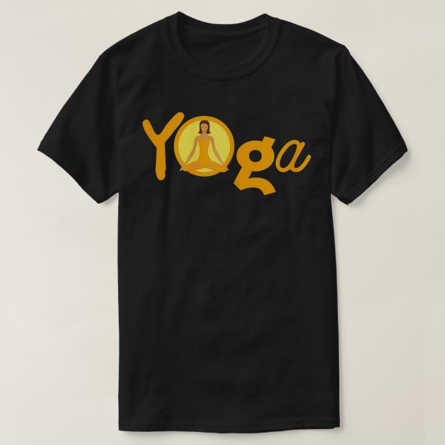 Womens Fitness and Yoga Meditation  T-Shirt (Design Front)