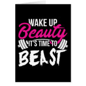 Women's Fitness - Wake Up Beauty, Time To Beast (Front)
