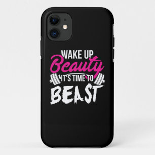 Women's Fitness - Wake Up Beauty, Time To Beast iPhone 11 Case