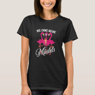 Womens Flamingo Summer Girls It Escalates Eh Stag  T-Shirt