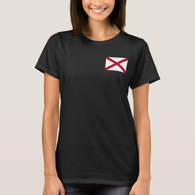 Women's  Fleece Zip Jogger flag of Alabama, USA T-Shirt (Front)