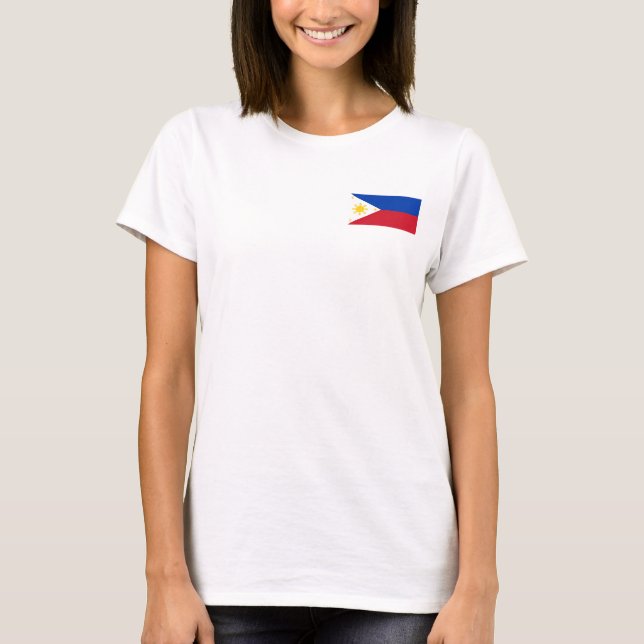 Women's  Fleece Zip Jogger flag of Philippines T-Shirt (Front)