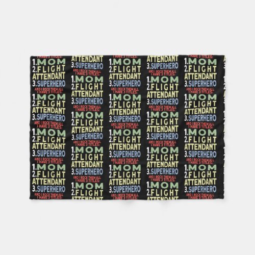 Womens Flight Attendant  Fleece Blanket