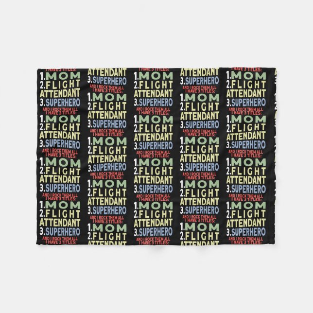 Womens Flight Attendant  Fleece Blanket (Front (Horizontal))