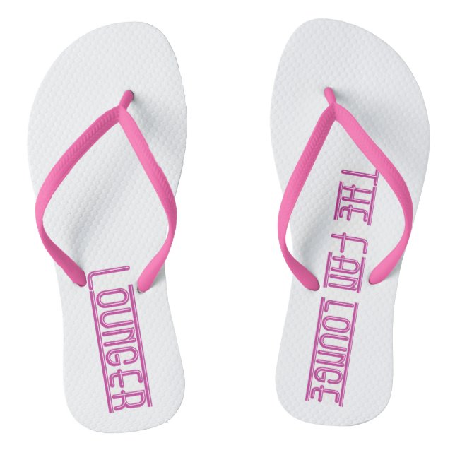 Women's flip flop white/pink (Footbed)