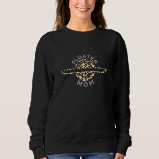 Womens Floater Mom Leopard Monowheel Electric Skat Sweatshirt