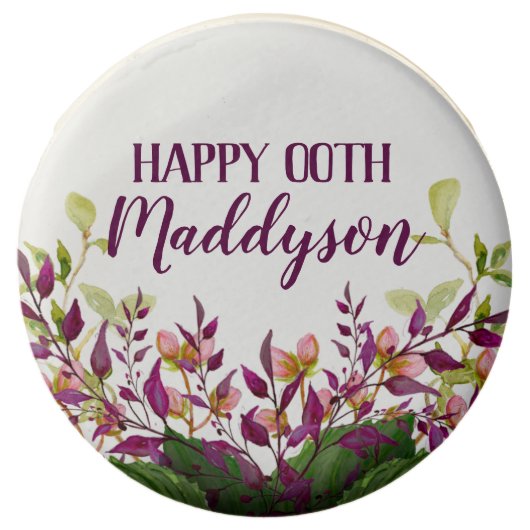 Women's Floral 80th 90th 91st 92nd 95th 98th 99th Chocolate Covered Oreo (Front)