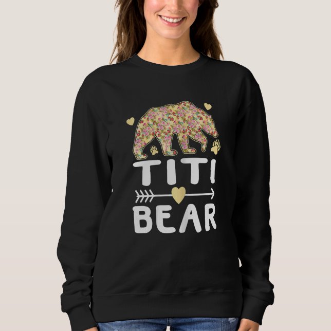 Womens Floral Matching Family Outfits Mothers Day  Sweatshirt (Front)
