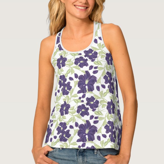 Womens Floral Tank Top (Front)