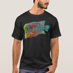 Womens Flowerhorn cichlid freshwater aquarium fish T-Shirt