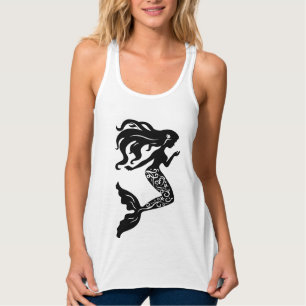 Womens Flowy Tank-Mermaid Tank Top