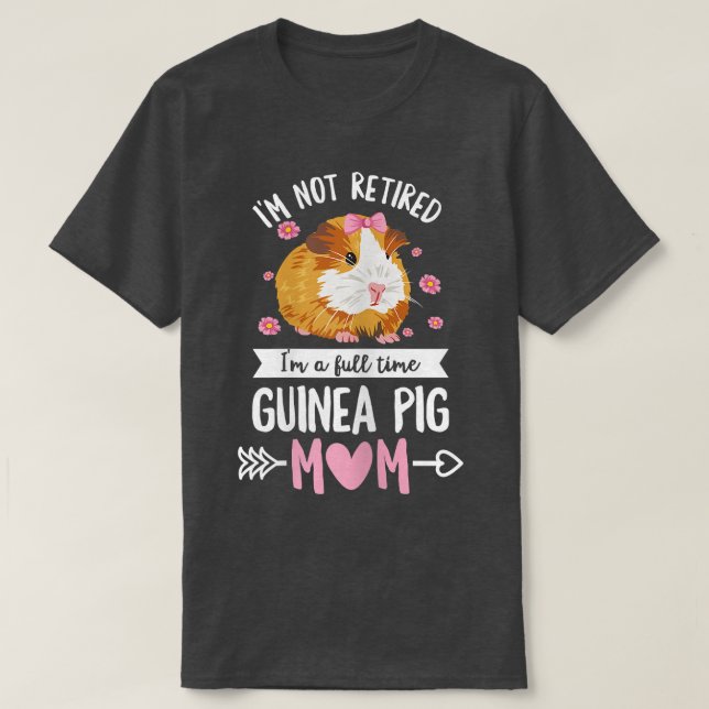 Womens Fluff Design for your Retired Guinea Mom  T-Shirt (Design Front)