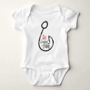 Womens Fly Fishing Logo Baby Bodysuit