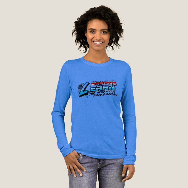 WOMEN'S FOCUS LESSONS LEARN TR-BLEND LONG SLEEVE  Tri-Blend SHIRT (Full Front)