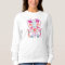Women's Folky Heart with Rabbits Sweatshirt