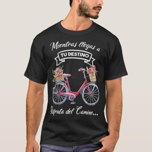 Womens Frases Positivas para Amantes de Bicicletas T_Shirt