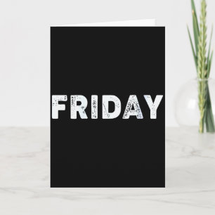 Womens Friday Days Of The Week Series Friday V-nec Card