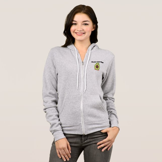 Women's full zip hoodie (Front Full)