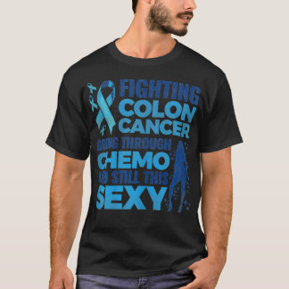 Womens Fun Colon Cancer Awareness Colonos Warrior  T-Shirt