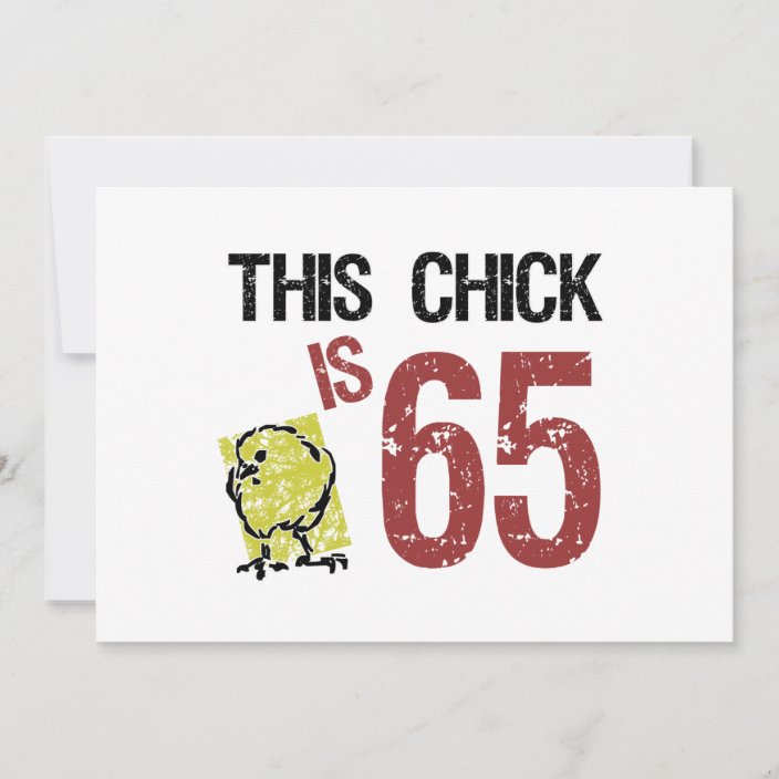 Womens Funny 65th Birthday Card
