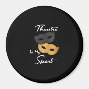 Women's Funny Actor Actress Theater Masks Gift Magnet
