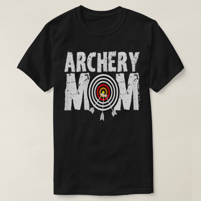 Womens Funny Archery Mom Archery shooter Bow Hunte T-Shirt (Design Front)
