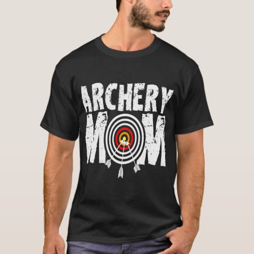 Womens Funny Archery Mom Archery shooter Bow T_Shirt