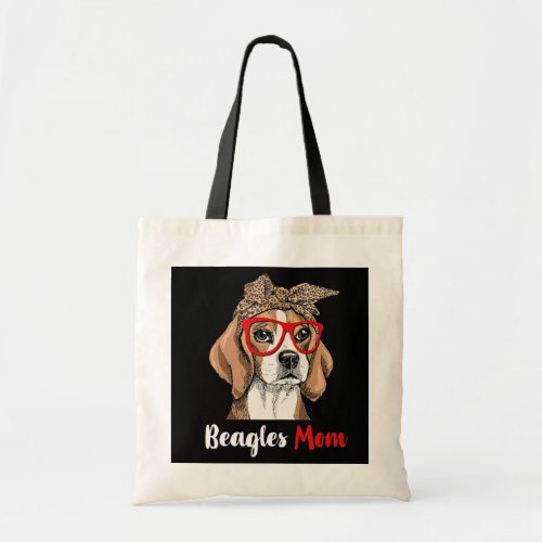 Womens Funny Beagle Mom Dog Lovers Mothers Day  Tote Bag