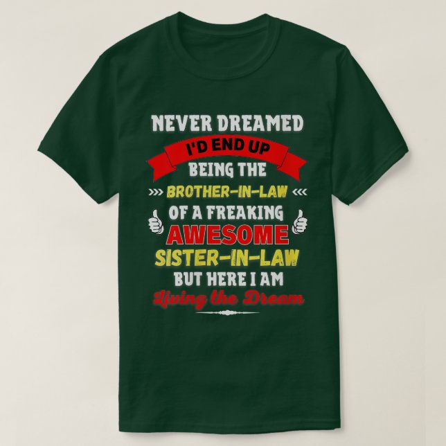 Womens Funny BrotherInLaw Gift from Awesome Sister T-Shirt (Design Front)
