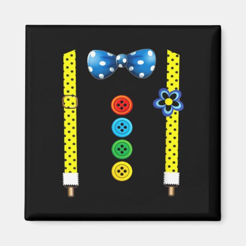 Women's funny clown costumes for children carnival magnet