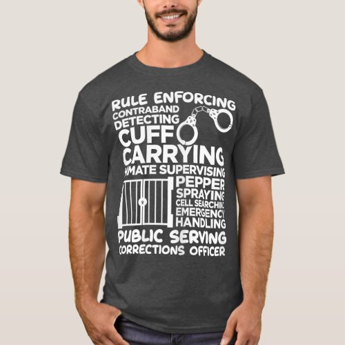 Womens Funny Correction Officer Correctional T_Shirt