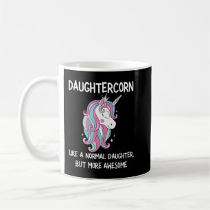 Womens Funny Daughtercorn Unicorn Costume Daughter Coffee Mug