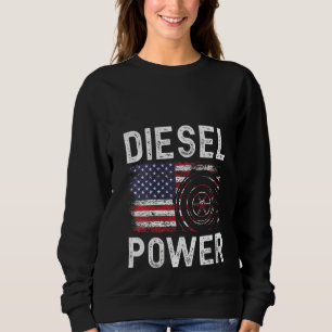 Womens Funny Diesel Mechanic Diesel Power Sweatshirt