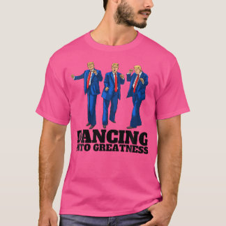 Womens Funny Donald Trump Victory Dance Signature T-Shirt