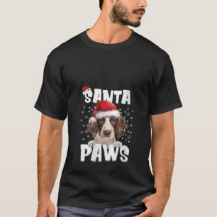 Womens Funny English Springer Spaniel Christmas Li T-Shirt