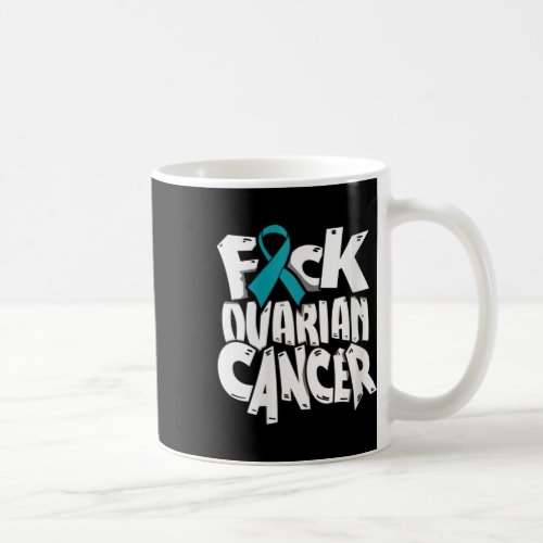 Womens Funny For Ovarian Cancer Awareness Ribbon G Coffee Mug