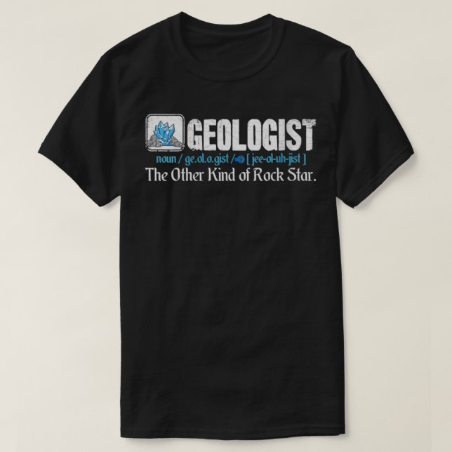 Womens Funny Geology Geologist Definition Gift Geo T-Shirt (Design Front)