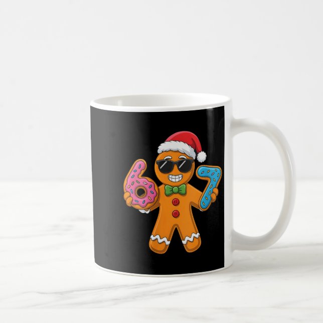 Womens Funny Gingerbread Six Seven 67 Ice Cream Ch Coffee Mug (Right)
