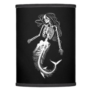 Womens Funny Halloween Mermaid Skeleton Gift Cool Lamp Shade