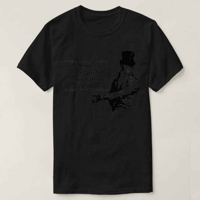 Womens Funny Jane Austen Mr T-Shirt (Design Front)