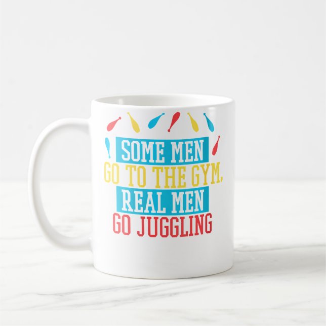 Womens Funny Juggling Design For Men Coffee Mug (Left)