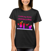 Womens funny jury duty t-shirt