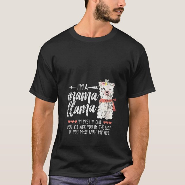 Womens Funny Llama Girl Mama Mum Mummy Love Ugly C T-Shirt (Front)