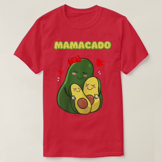 Womens Funny Mamacado Avocado Cute Mom  T-Shirt (Design Front)