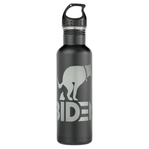 Womens funny my dog hates joe biden i love my dog  stainless steel water bottle