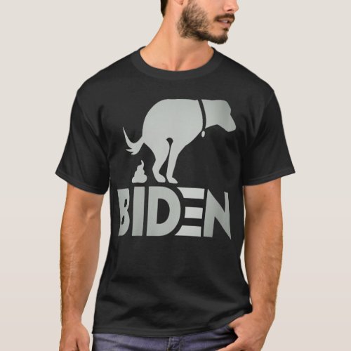 Womens funny my dog hates joe biden i love my dog  T_Shirt