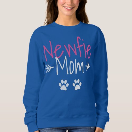 Womens Funny Newfie Mom for Newfoundland Dog Sweatshirt