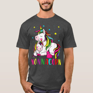 Womens Funny Nonnacorn Unicorn Costume Nonna Mom T-Shirt